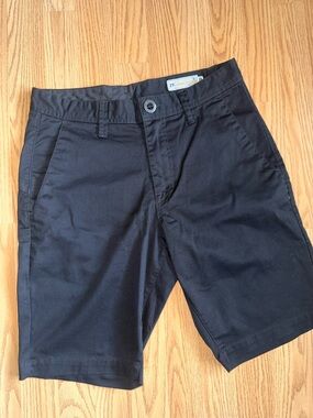 Volcom Mens Black Shorts Size 29 Chino Casual Skate Surf Style